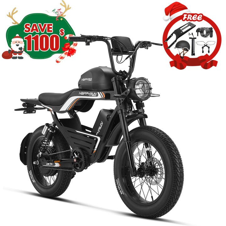 HappyRun 1000W Ebike G100 Dual Batteries