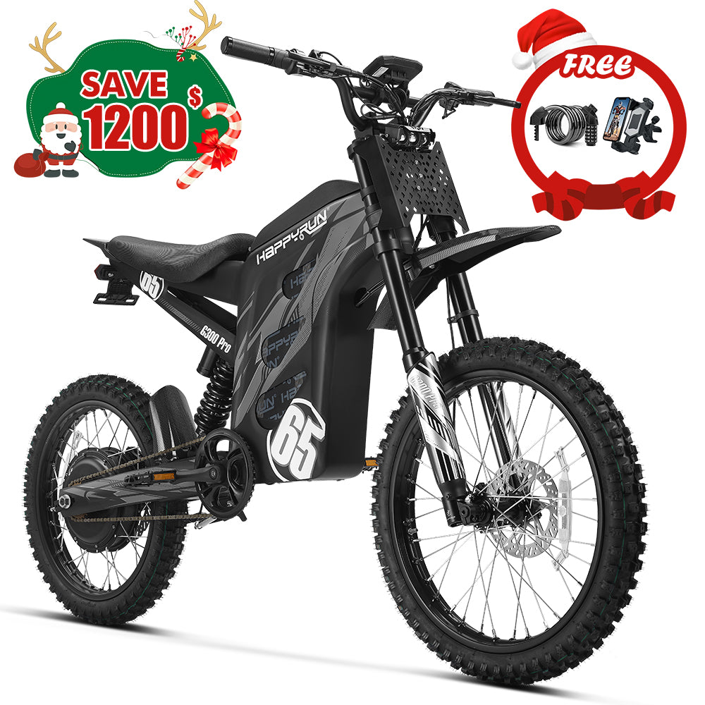 HappyRun 6500W Electric Dirt Bike G300 Pro 2025 New