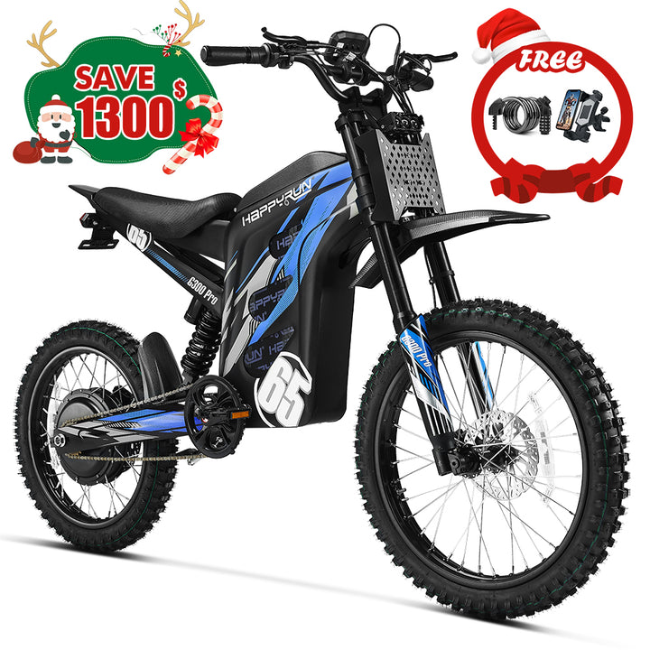 HappyRun 6500W Electric Dirt Bike G300 Pro 2025 New
