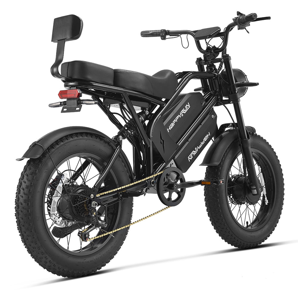 electric motor for bicycle amazon HappyRun G70 Pro Dual-Motor Dual-Battery Electric Cargo Bike G70 Pro / Without Rear Rack