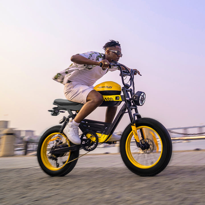 HappyRun G100 Electric Bike with 2000W Dual Battery Long Range